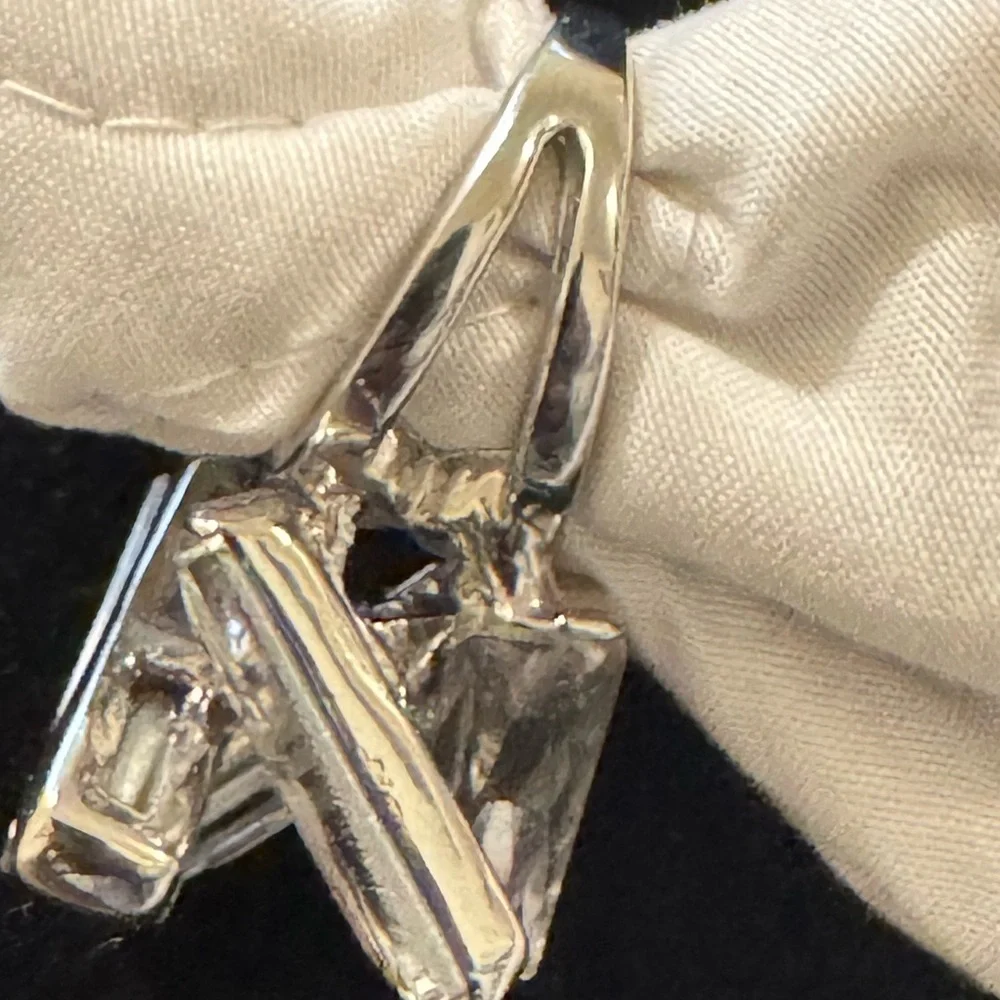 Silver 4 Clear Baguette CZ Ring Elegant Silver Crystal Ring